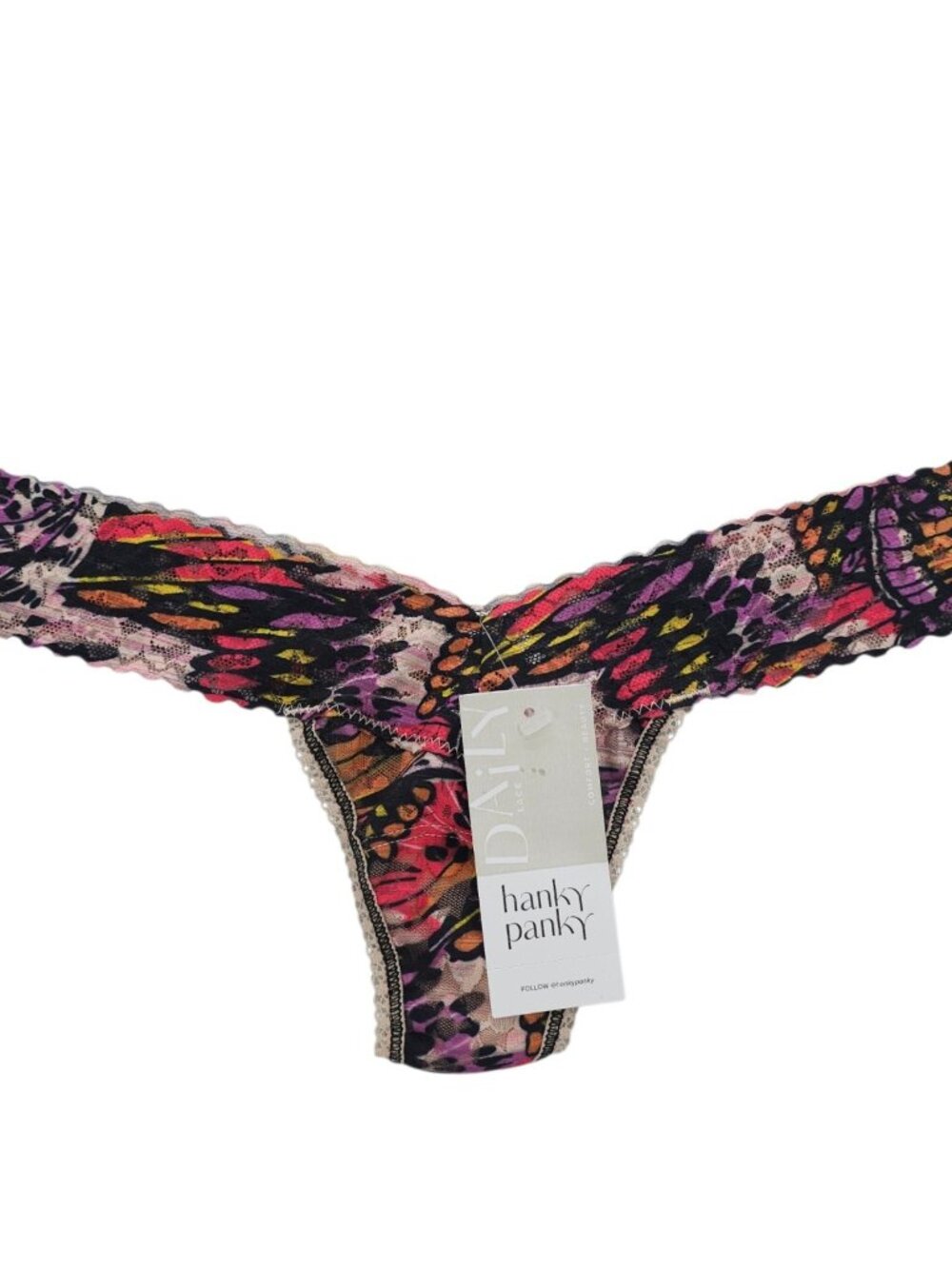 NWT HANKY PANKY Daily Lace Low Rise Thong Panties Colorful ONE SIZE 2-12